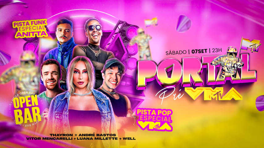 PORTAL RIO - Pré VMA / MEGA OPEN BAR cover