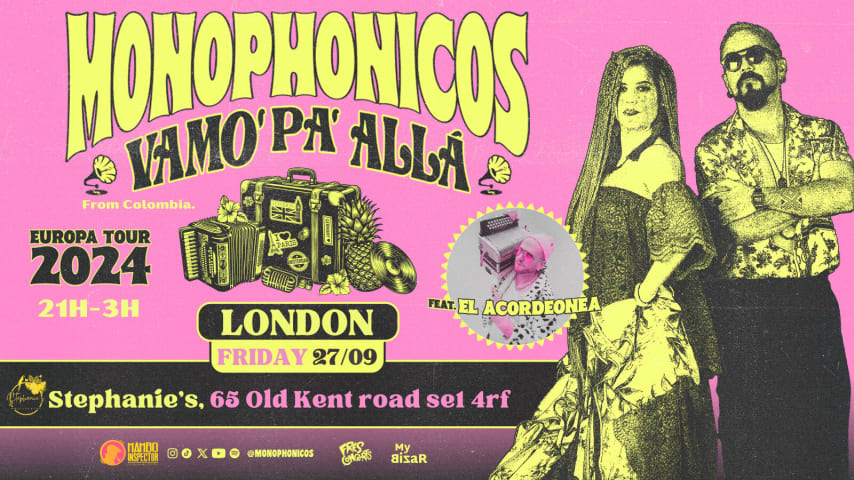 Monophonicos (Colombia) “Vamo’Pa’ Allá” Europe Tour 2024 cover