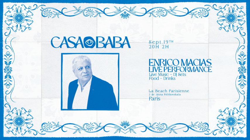 Casa Baba X Enrico Macias | 19.09 cover