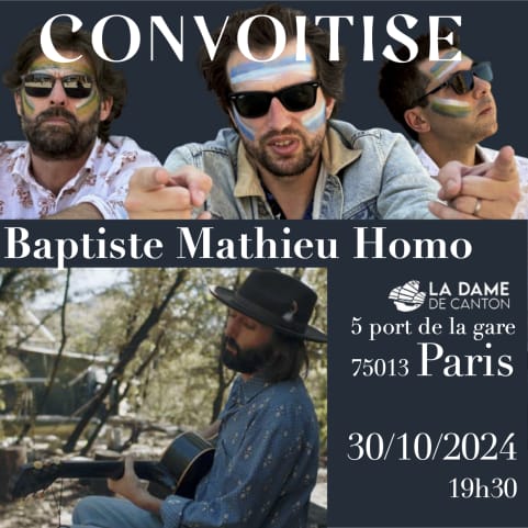 Convoitise X Baptiste Mathieu Homo cover