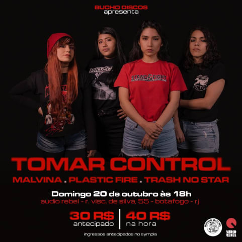 Tomar Control (Peru), Malvina, Plastic Fire E Trash No Star cover