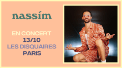 Concert nassím - Les Disquaires - 13/10 cover