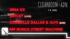 Cloakroom invite X ADN cover