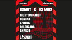 BASEMENT X 03 ANOS W/ HIGHTECH (ARG) - 26.11.22 cover