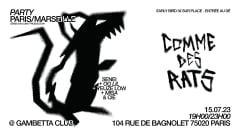 COMME DES RATS-party paris/marseille cover