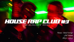 House rap club 3 @ Hotel vertigo Nîmes cover