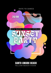 Sunset party cover
