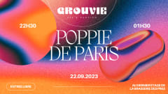 POPPIE DE PARIS • GROUVIE • 22H30-1H30 • PARIS cover