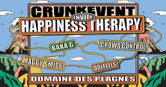 CrunkEvent invite Happiness Therapy cover