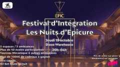 FESTIVAL D'INTEGRATION : LES NUITS D'EPICURE cover