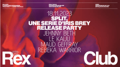 SPLIT RELEASE PARTY: MAUD GEFFRAY, REBEKA WARRIOR & more cover