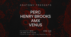 Anatomy Presents: Perc, Henry Brooks, AMX, Venus cover