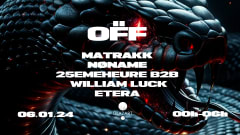 ÖFF #2 : MATRAKK, NØNAME, 25EMEHEURE B2B WILLIAM LUCK & MORE cover