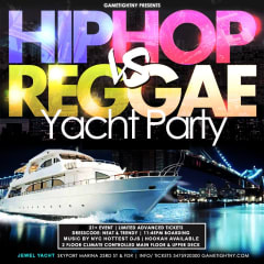 Friday NYC Hip Hop v Reggae Jewel Yacht party Skyport Marina cover