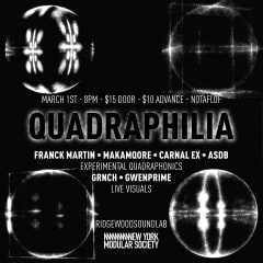 Quadraphilia @ Ridgewood SoundLab cover