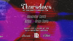Thurs. 3/14 at The Dirty Library cover
