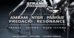 STRANGE invite PARFAIT + NTBR + RESONANCE + AMBAM + PREDACID cover