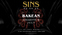 SINS CURATED @CHEZMOUNE - Friday 05.04 cover