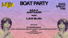 Boat Party (1 ticket = beach party and rooftop party free) cover