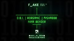 F_AKE : O.B.I. | RORGANIC | MISHA888 | NINA BENDER cover