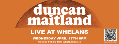 Duncan Maitland - Live at Whelans cover