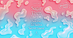 Wonderland invite : Sugar - Vixen - Salome - Dj Saliva - cover