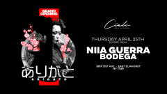 CIELO PRESENTS ARIGATO THURSDAY w/ NIIA GUERRA & BODEGA 4.25 cover