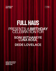 FULL HAUS W/ SONI WITHANEYE, LUNA ROSA, DEDE LOVELACE cover