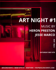 ART NIGHT #1 WITH HERON PRESTON & JESSE MARCO cover