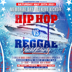 HipHop vs Reggae Pier36 Majestic Yacht Memorial Day Saturday cover