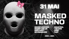 MASKED.TECHNO🥷🎀 PARIS SECRET RAVE⛓️HARD TECHNO +160BPM cover