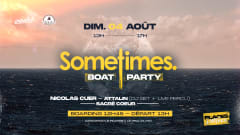 Sometimes. BOAT PARTY x Nicolas Cuer x 4 aout cover