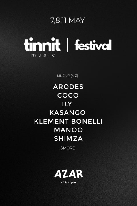 Tinnit Music Festival with Kasango, Manoo, Klement Bonelli cover