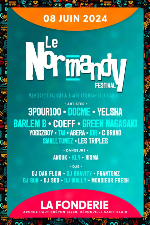 Le Normandy Festival Urban & Afro-Caribbean music cover