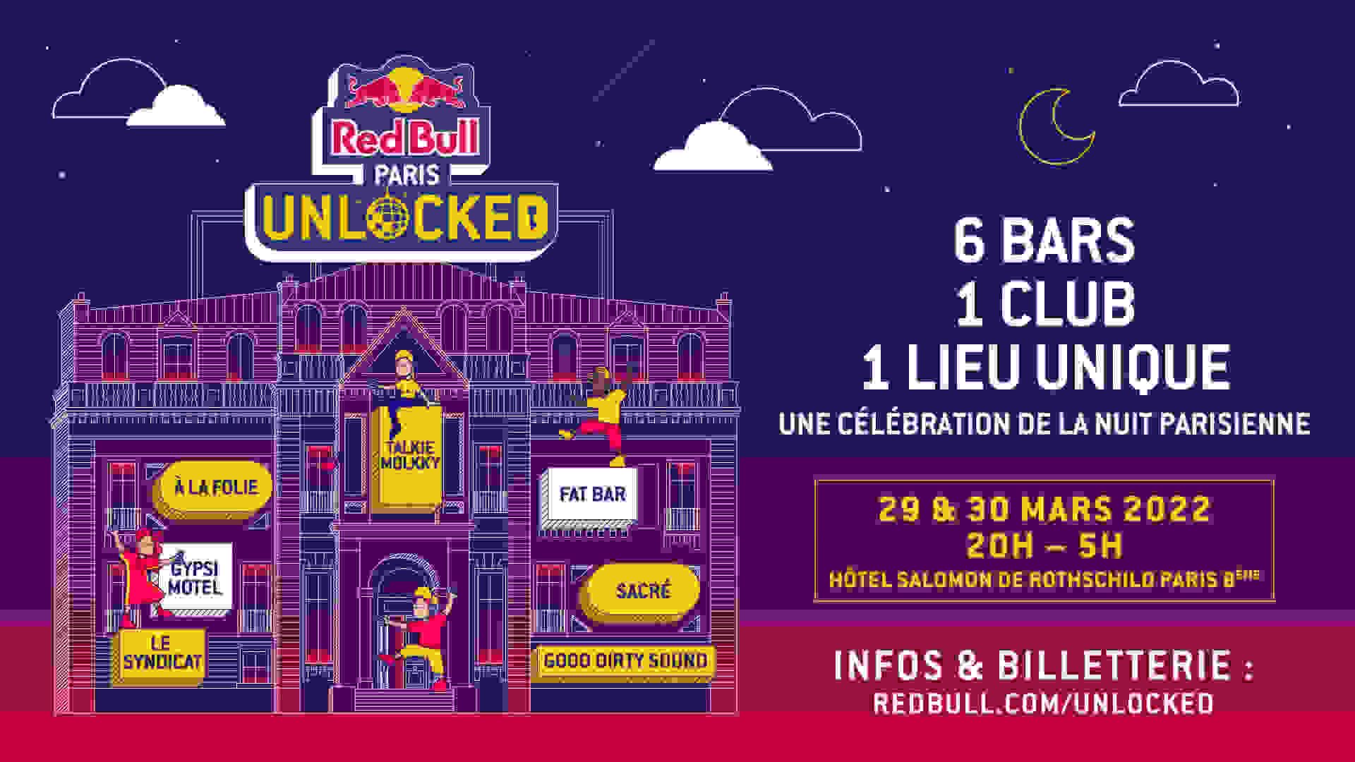 🎫 RED BULL PARIS UNLOCKED Billetterie Shotgun