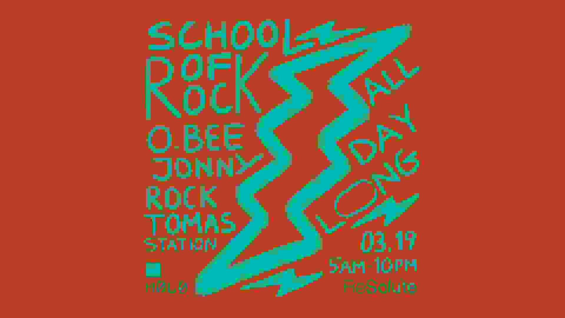 ReSolute School of Rock w/ O.BEE, Jonny Rock & Tomas Station