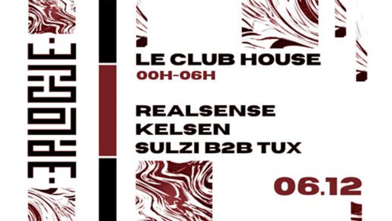 Les Epilogues #3 - VEN 06 DEC - Le Club House cover