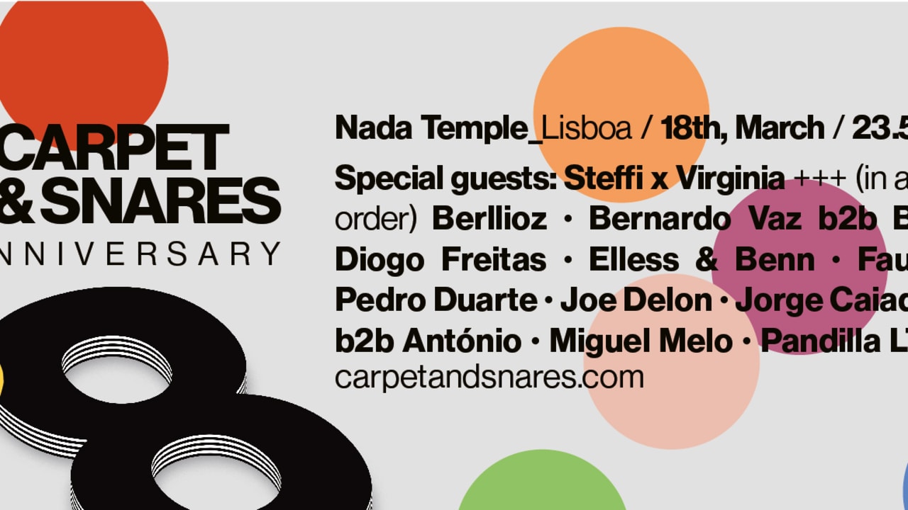 Carpet & Snares 8th Anniversary - Lisboa cover