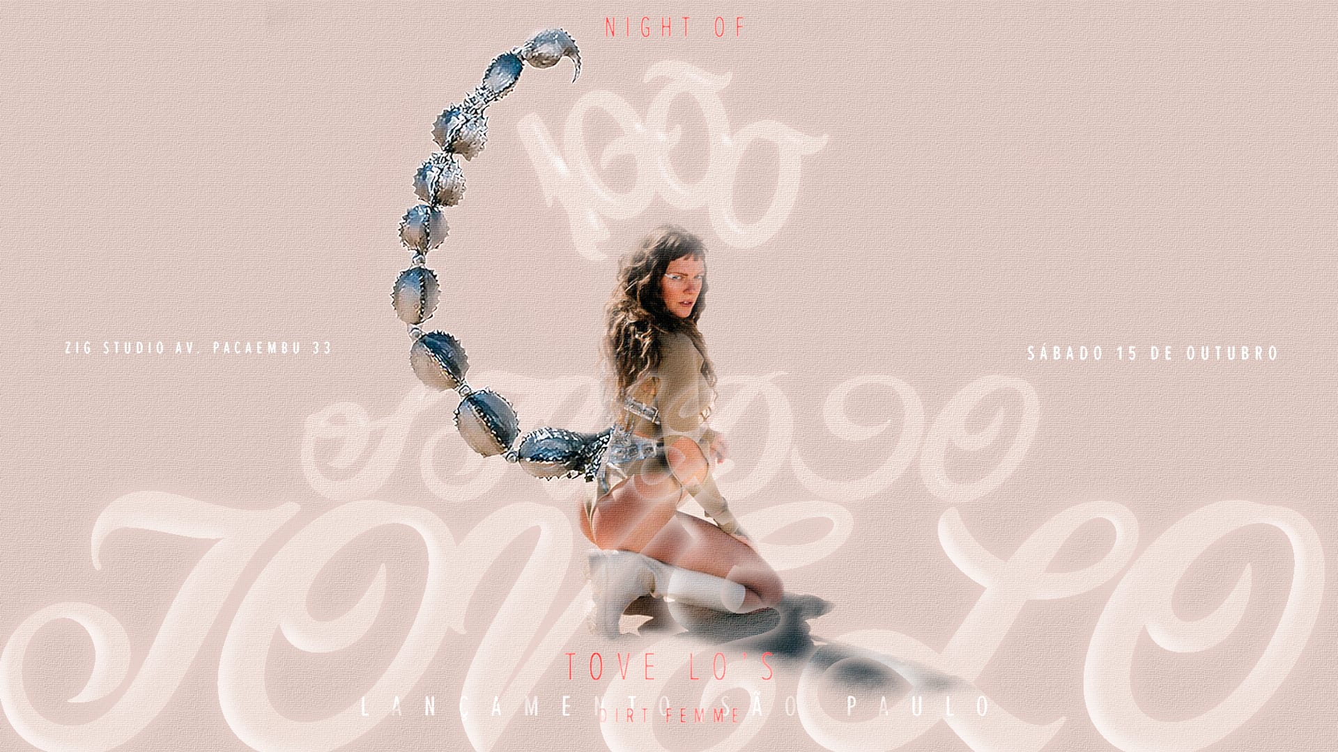 🎫 Night of 1000 Tove Lo's lançamento DIRT FEMME 15/10 Shotgun Tickets