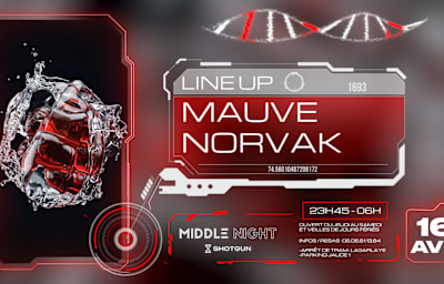 Mauve X Norvak - Soirée techno à Clermont-Ferrand