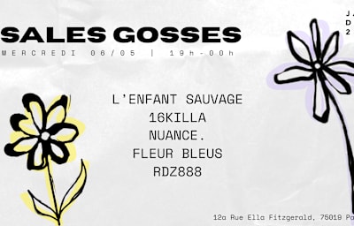 Sales Gosses X Jardin21 - Open Air - Soirée techno à Paris