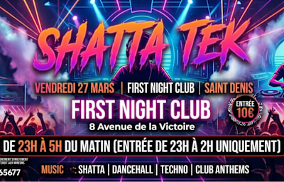 La Shatta Tek - Soirée techno à Saint-Denis