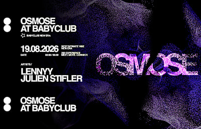 Osmose : Lennyy + Julien Stifler - Soirée techno à Marseille