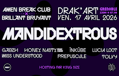 Mandidextrous - Soirée techno à Grenoble