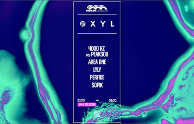 Øxyl : Area Øne, Sopik, 4000 Hz B2b Peaksou, Perfide & Lyly - Soirée techno à Paris
