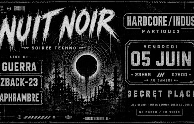 Nuit Noir 2 - Soirée techno à Martigues