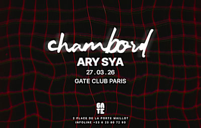 ARY SYA - Soirée techno à Paris
