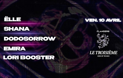 Flanders X Le Troisième - Soirée techno à Lille