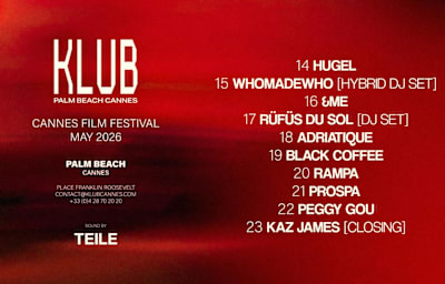 HUGEL - Soirée techno à Cannes