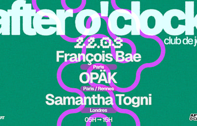 François Bae - Soirée techno à Paris